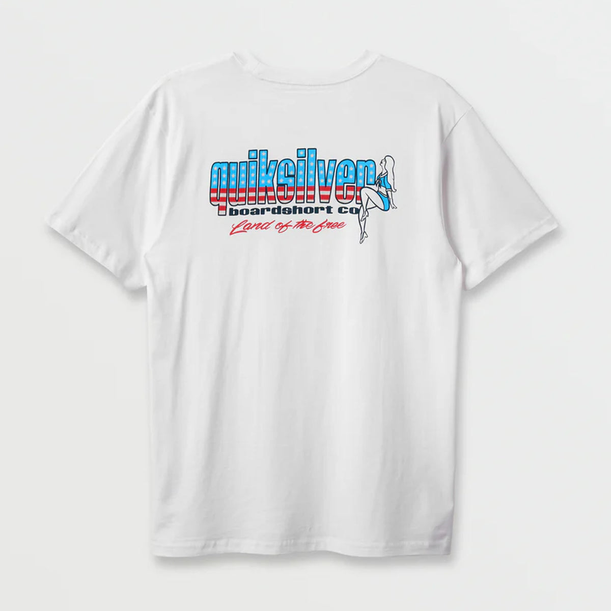 Quiksilver Freedom Pin Up Men's S/S T-Shirt - White