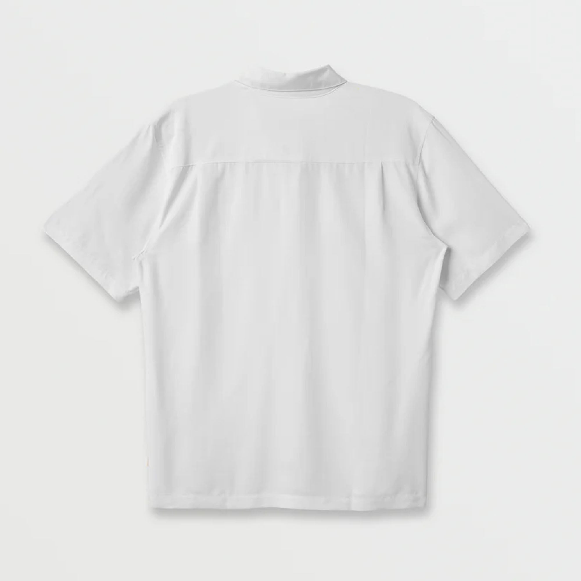 Quiksilver Waterman Tahiti Palms Men's S/S Dress Shirt - White