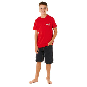 Rip Curl Hyped Up 20" Denim Youth Boy's Walkshorts - Washed Black