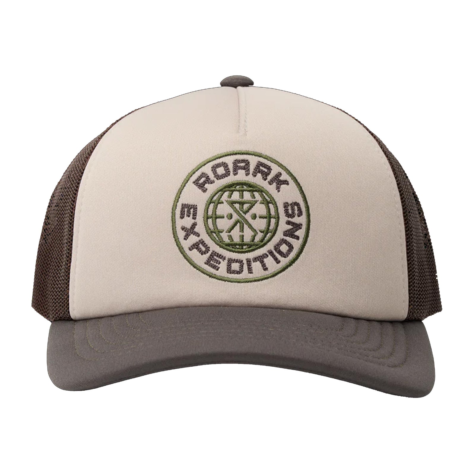 Roark Foam Trucker Global Snapback Men's Hat - Military