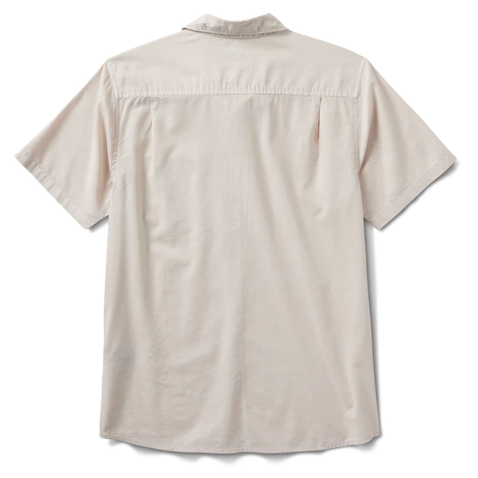 Roark Made To Fade Woven Men's S/S Dress Shirt - Washed Bone