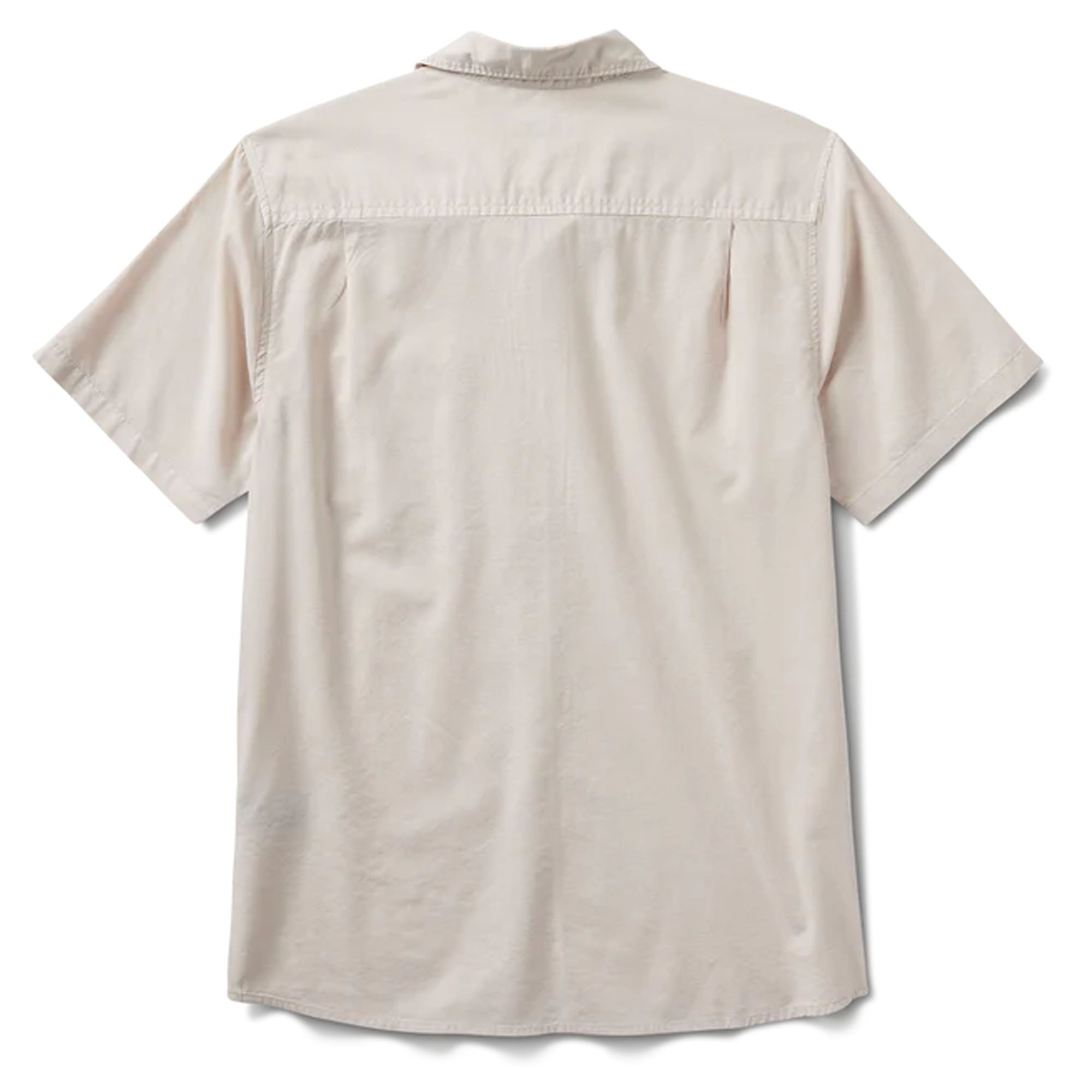 Roark Made To Fade Woven Men's S/S Dress Shirt - Washed Bone