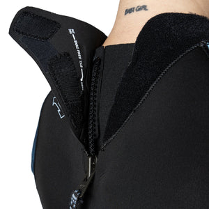 Xcel Ocean Ramsey Water Inspired Axis 3/2mm Back-Zip Women's Fullsuit Wetsuit - Black/Blue Waves