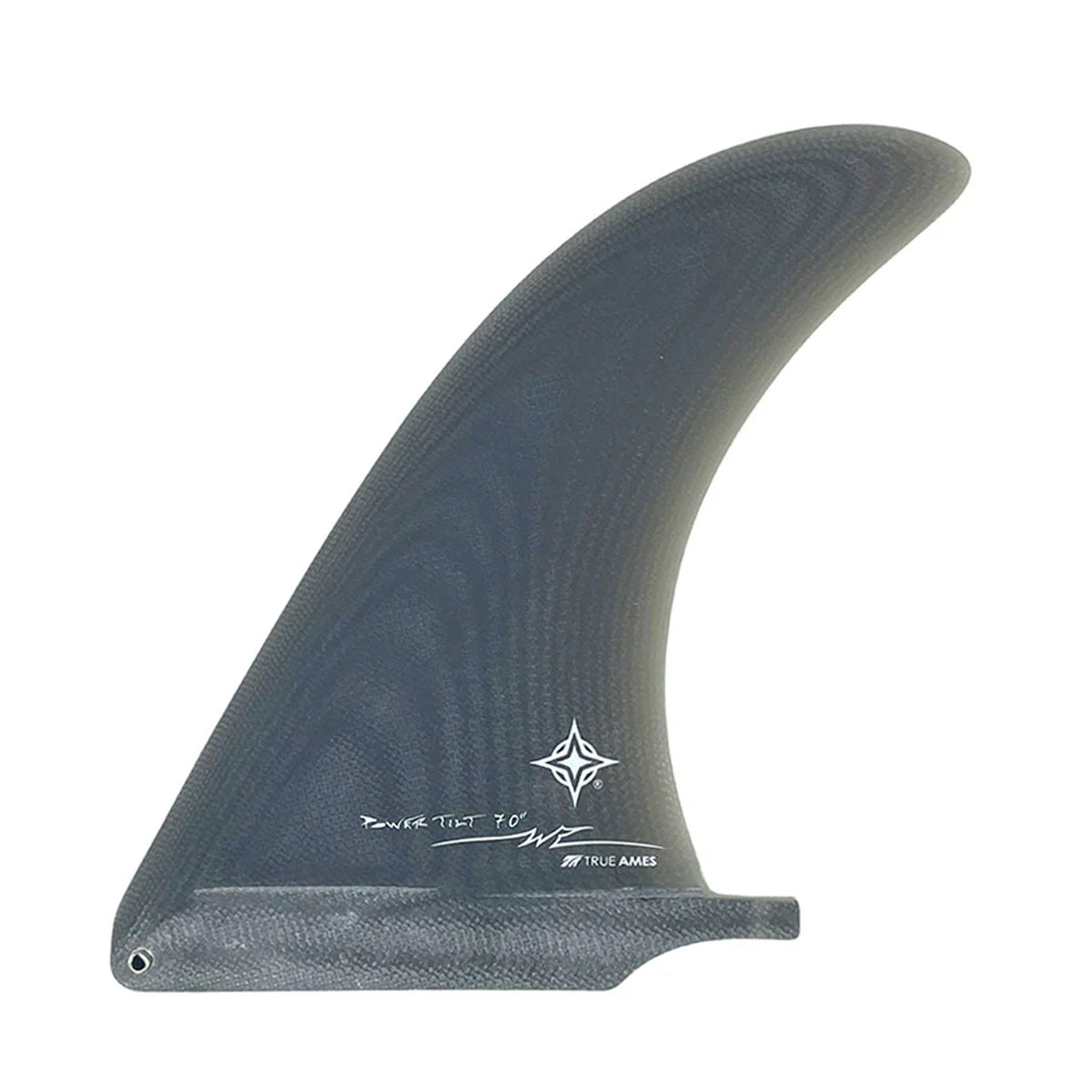 True Ames Wayne Rich Power Tilt Longboard Fin - 9"/Smoke