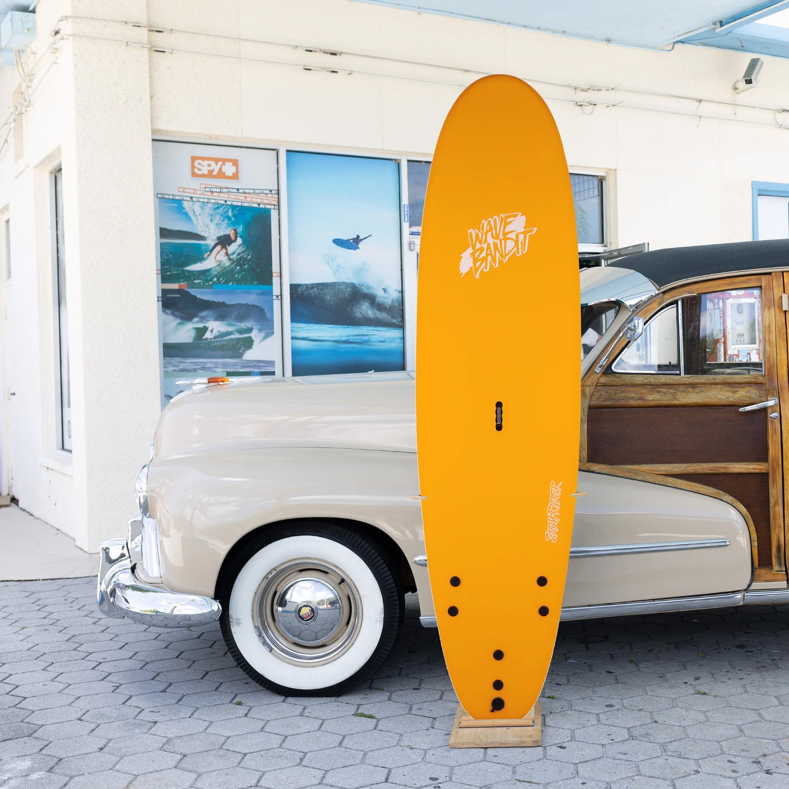 Catch Surf Wave Bandit EZ Rider 8'0 Soft Surfboard - Orange/White Bolts