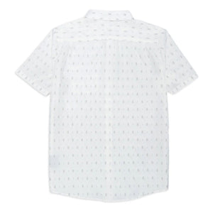 Volcom Bankstone Men's S/S Dress Shirt - White Combo