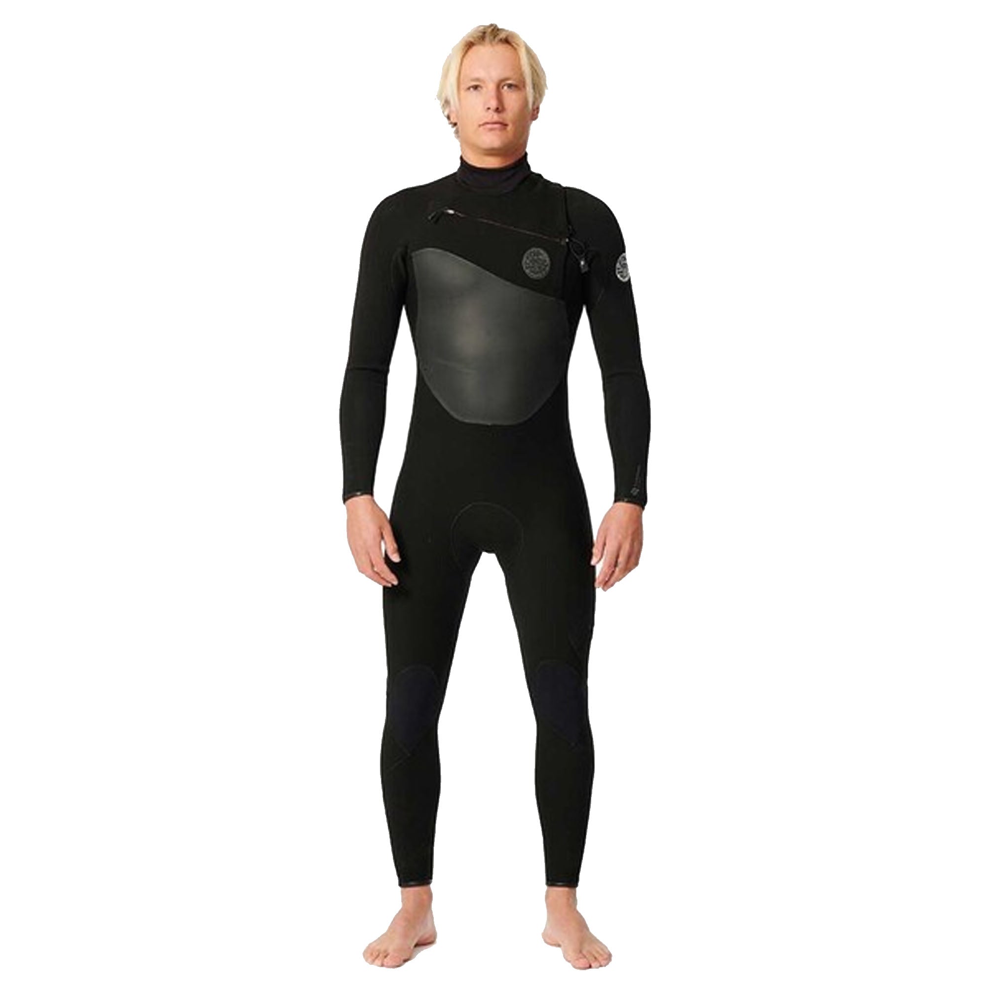 Rip Curl E7 Flashbomb 3/2mm Chest Zip Men's L/S Wetsuit - Black