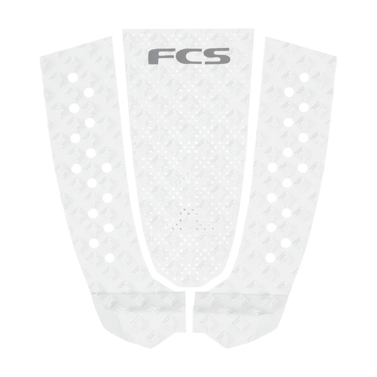 FCS T-3 Eco Traction Pad - White/Cool Grey