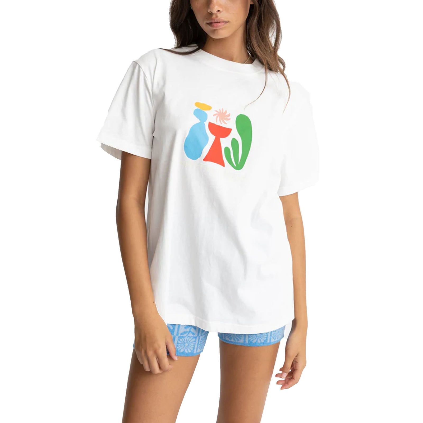 Rhythm Lotti Boyfriend Women's S/S T-Shirt - White