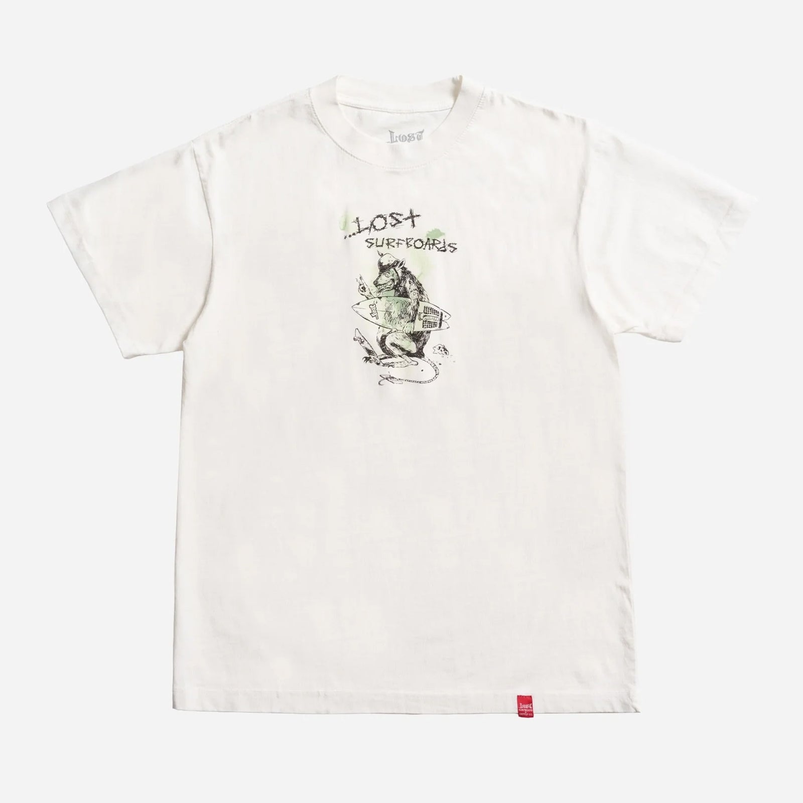 Lost Ratty Boxy Men's S/S T-Shirt - White