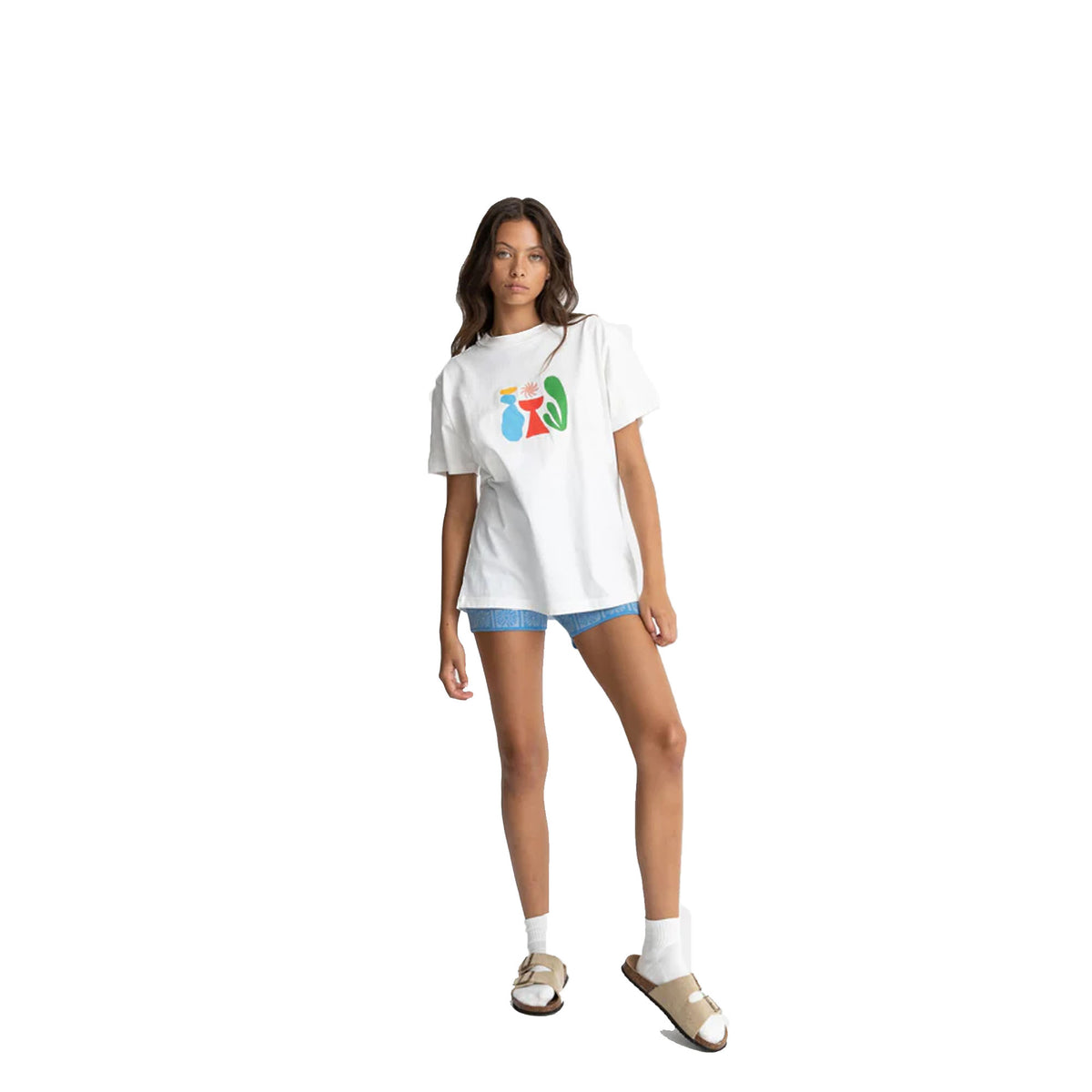 Rhythm Lotti Boyfriend Women's S/S T-Shirt - White