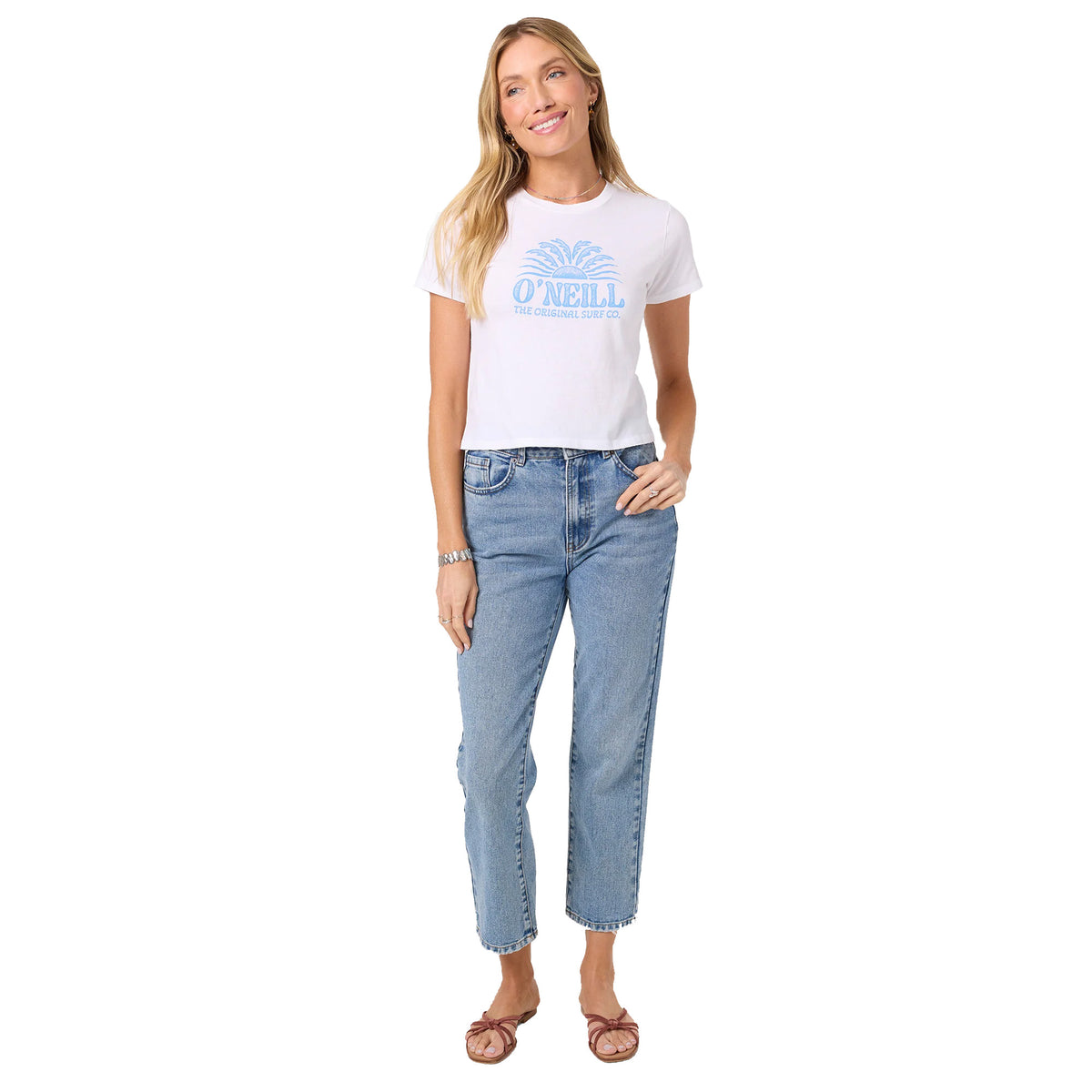 O'Neill Throne Fitted Women's S/S T-Shirt - White