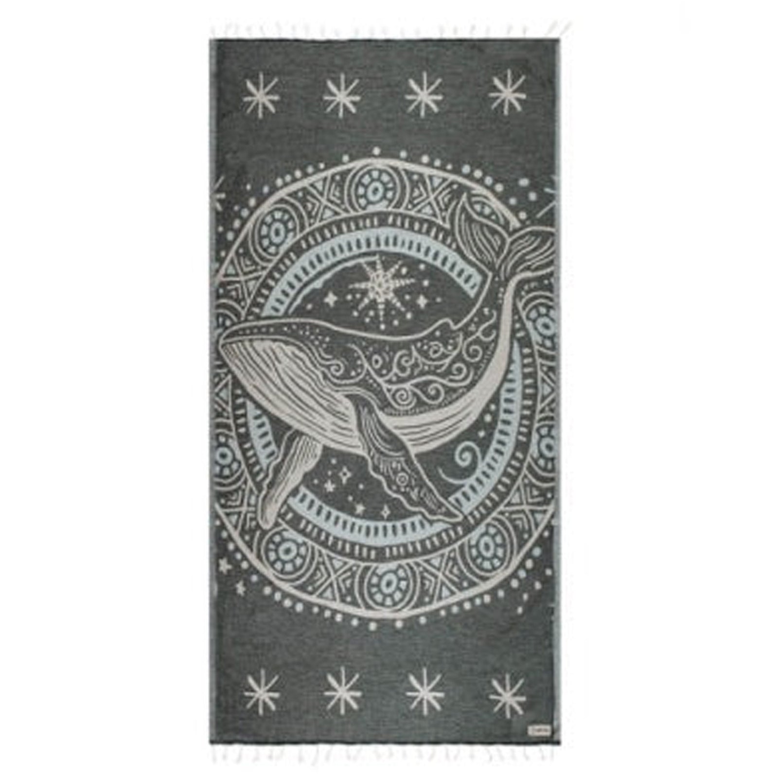 Sand Cloud Ziggy the Whale Towel - Charcoal