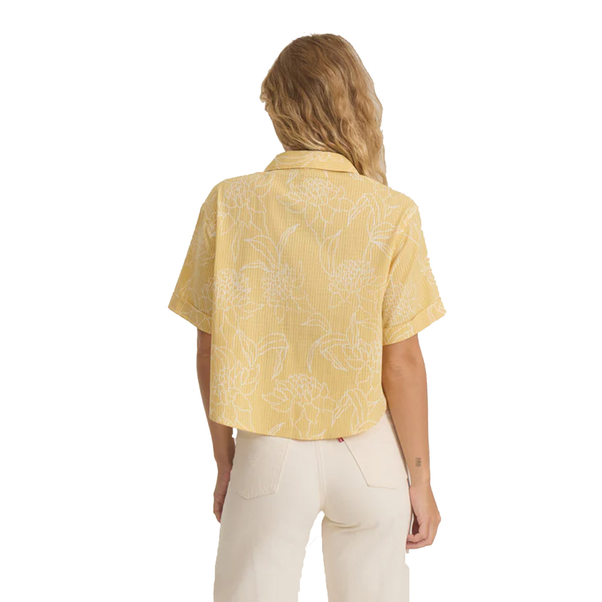 Roark Bless Up Camp Button Up Women's S/S Dress Shirt - Wheat