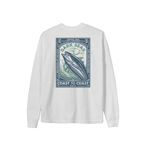 Dark Seas Never Sleep Men's L/S Shirt - White