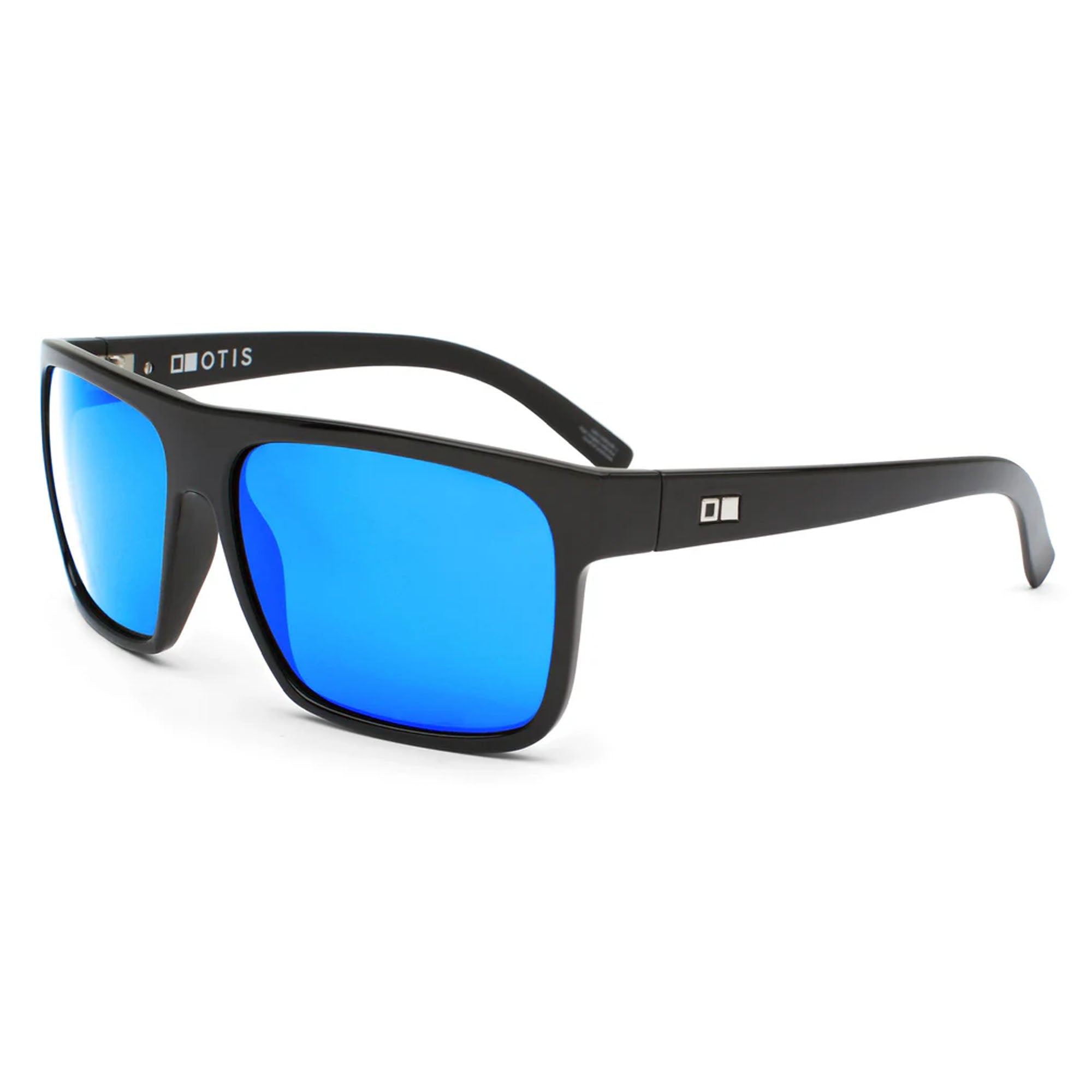 Otis After Dark Men's Sunglasses - Matte Black/LIT Mirror Blue Polarized