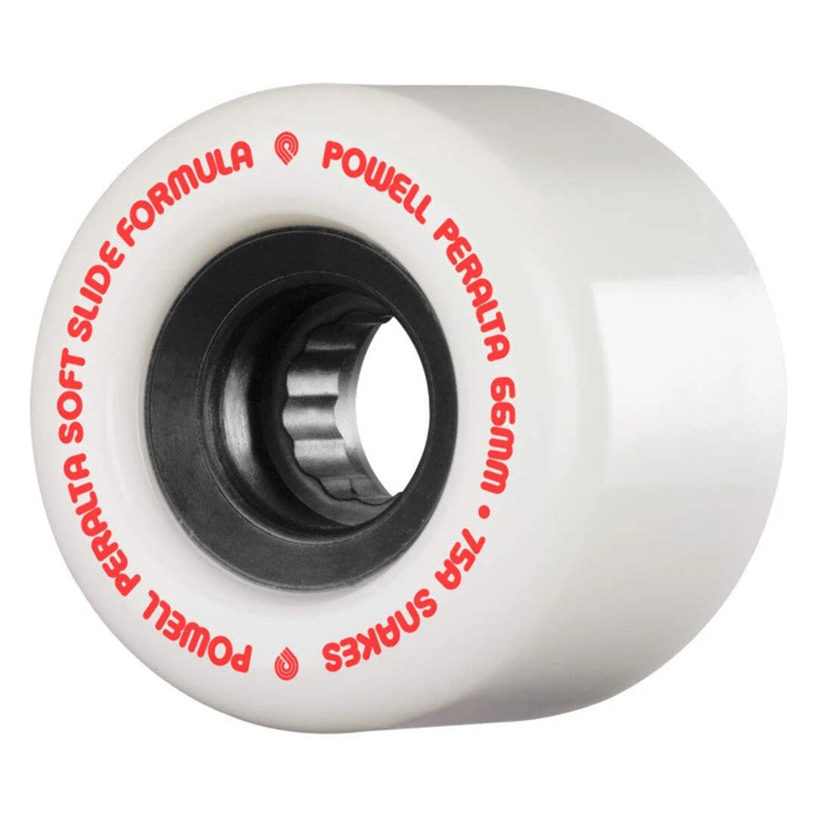 Powell Peralta Snakes 66mm 75a Skateboard Wheels - White