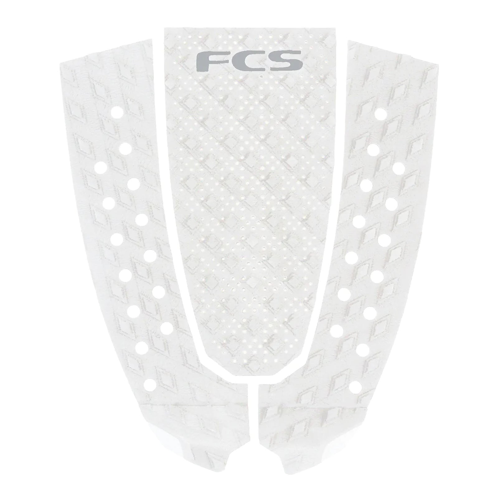 FCS T-3 Pin Eco Traction Pad - White/Cool Grey