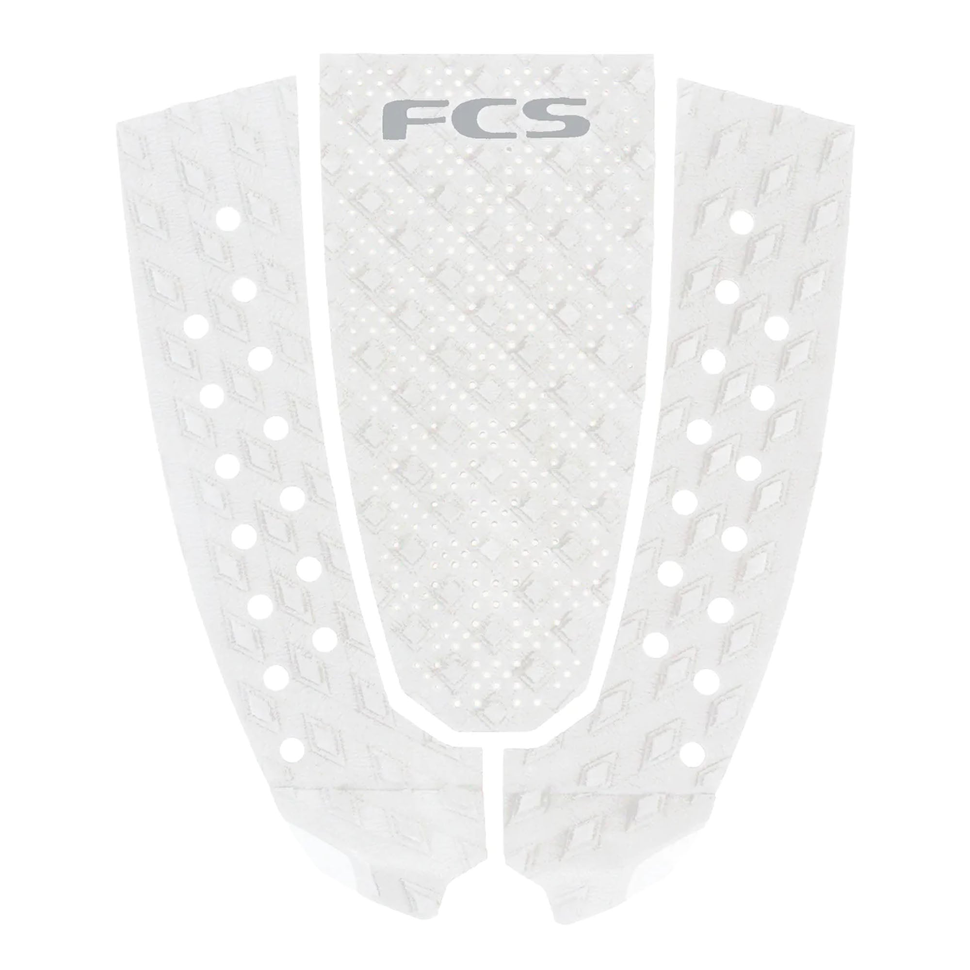 FCS T-3 Pin Eco Traction Pad - White/Cool Grey