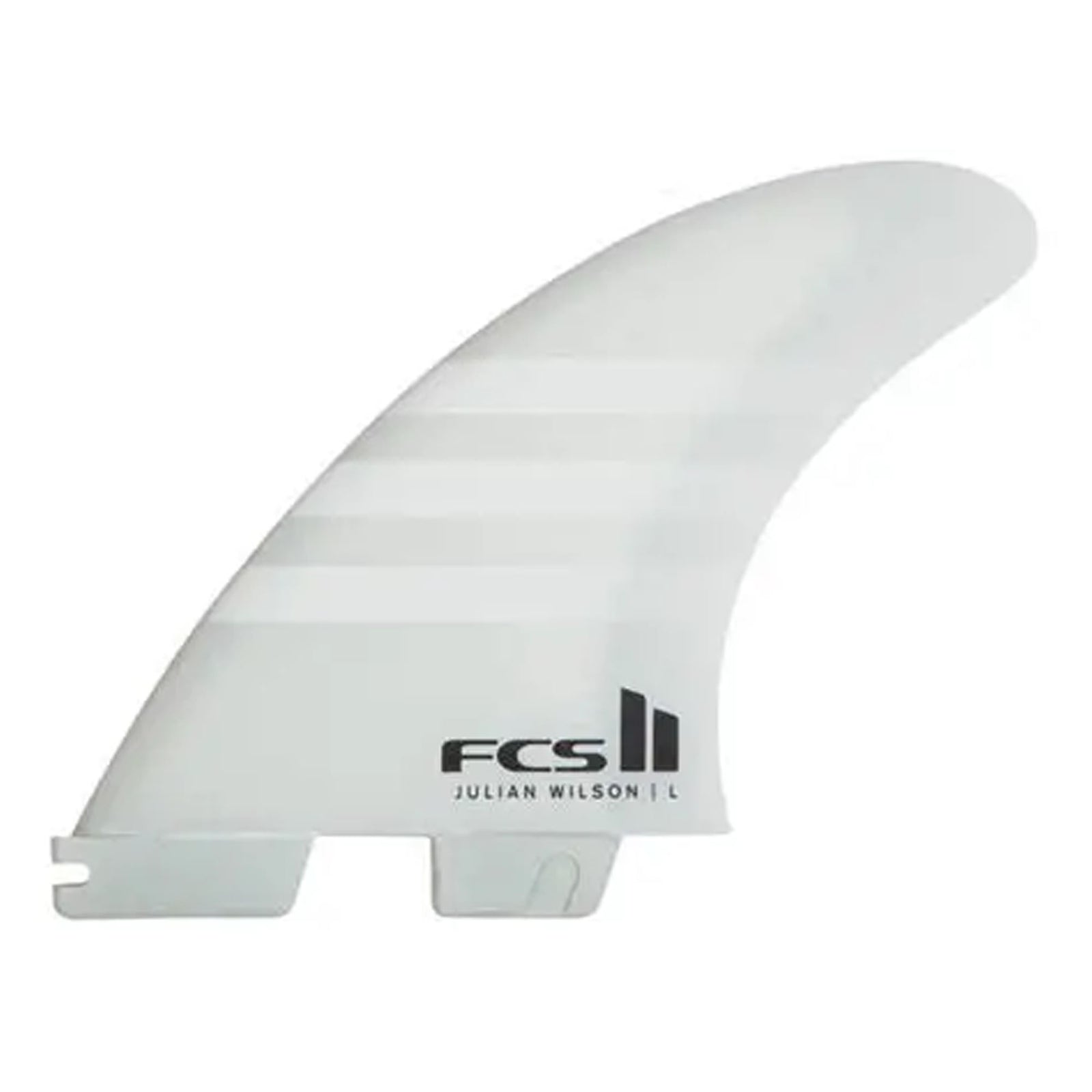 FCS II Julian Wilson Performance Core Tri Surfboard Fins - Medium/White