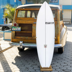 Pyzel White Tiger PU/Poly 5'6 Surfboard - FCS II