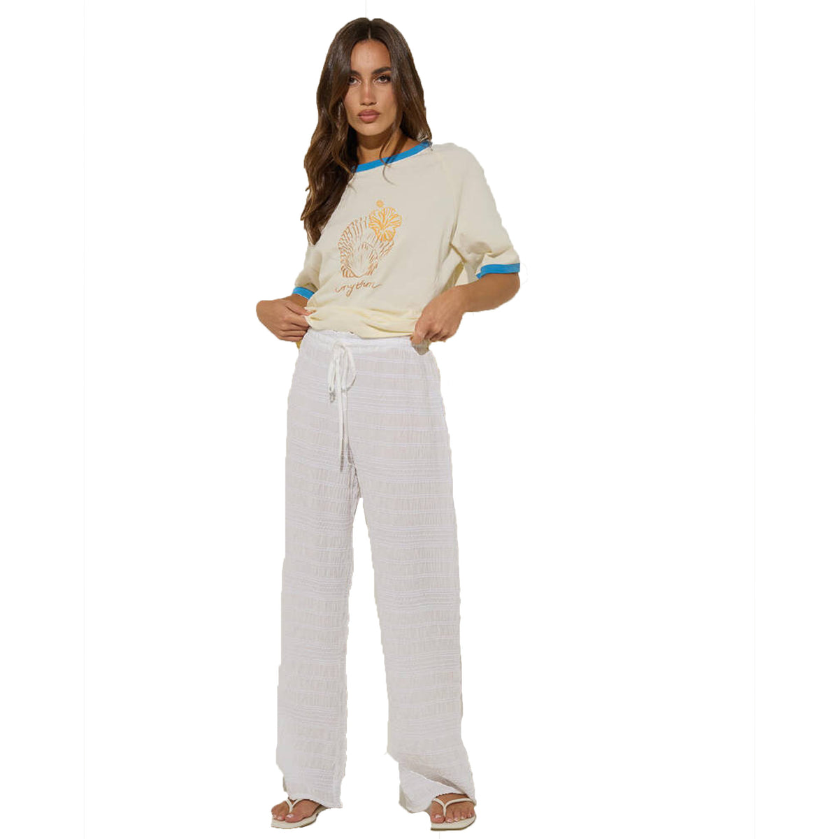 Rhythm Sandy Cove Women's Beach Pants - White
