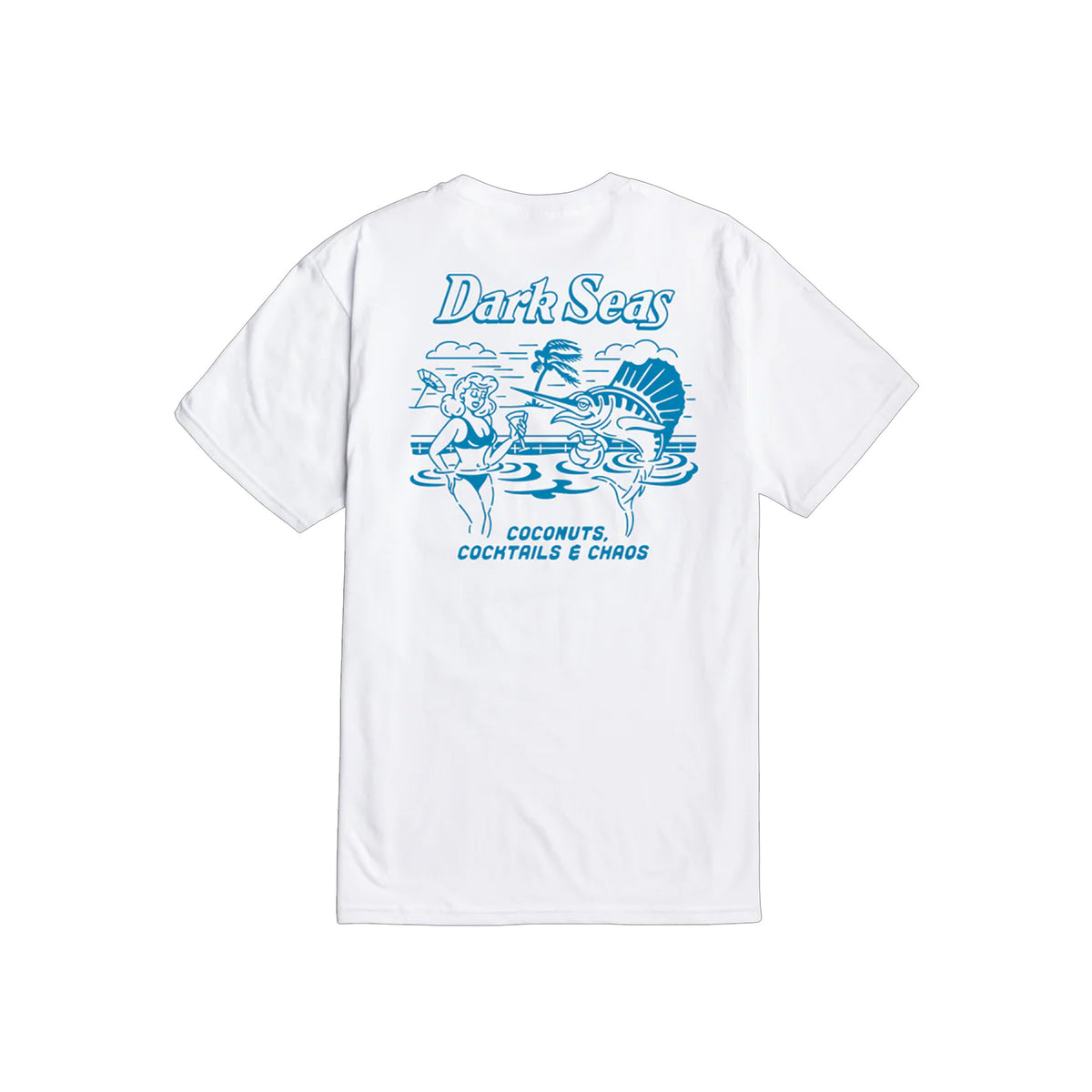 Dark Seas Pool Party Premium Men's S/S T-Shirt - White