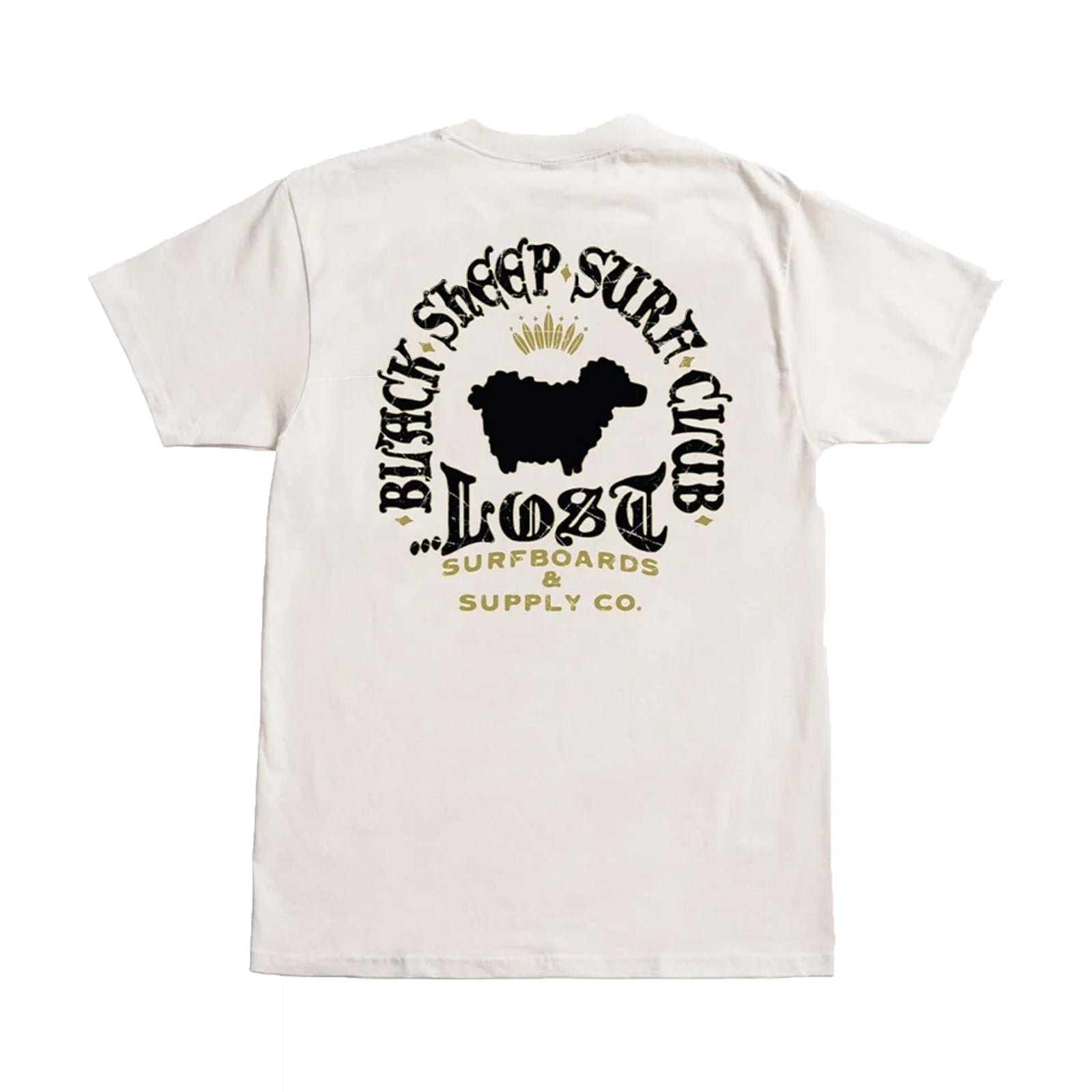 Lost The Flocker Men's S/S T-Shirt - Vintage White