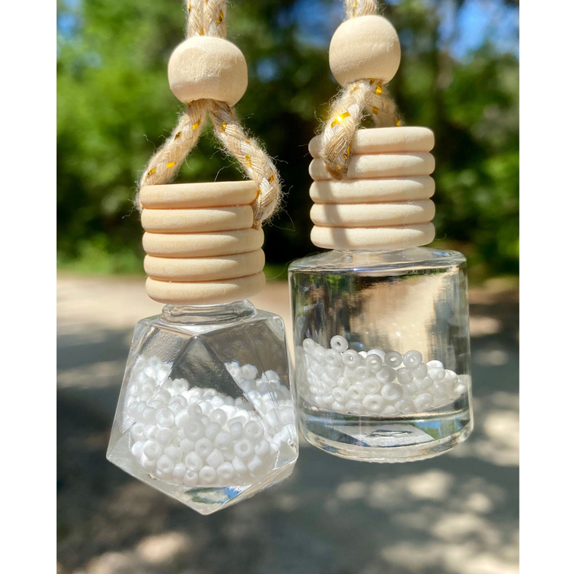 Hammockma White Beads Diamond Car Air Fresheners - Lavender