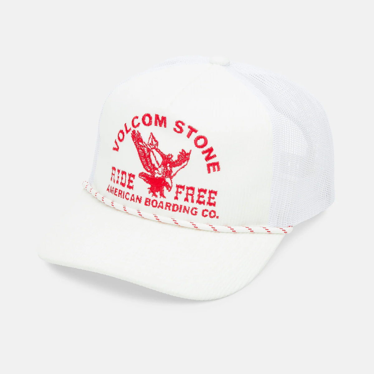 Volcom Shred Supply Trucker Men's Hat - White