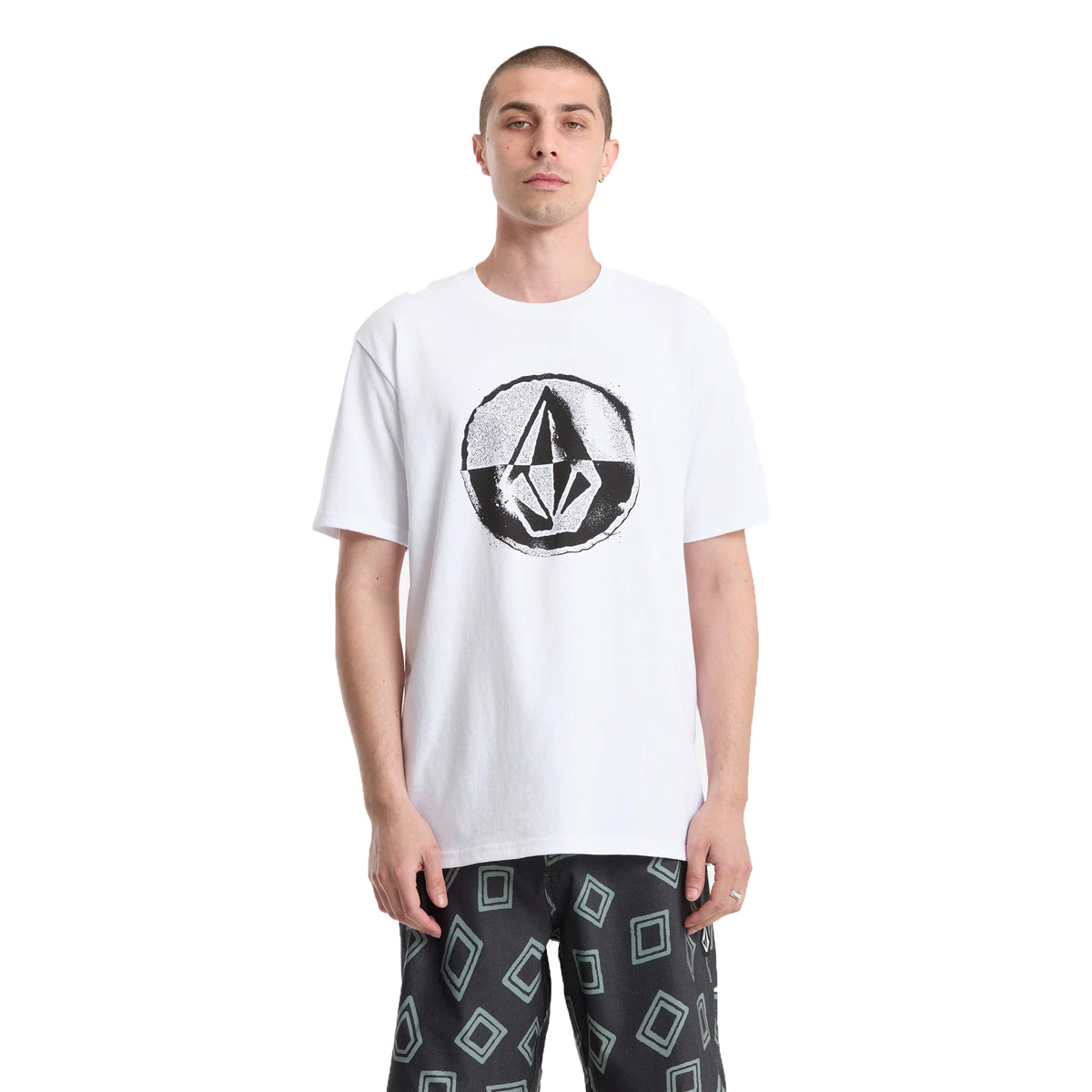 Volcom Circle Split Men's S/S T-Shirt - White