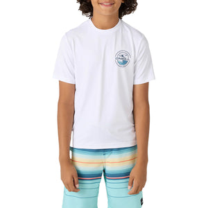 O'Neill Trvlr UPF Youth Boy's S/S Sun Shirt - White