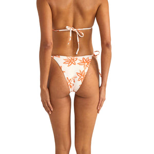Rhythm Sanctuary Floral Tie Side Hi Cut Women's Bikini Bottoms - White