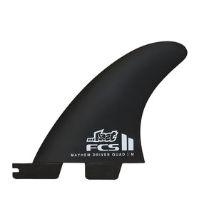 FCS II Mayhem Driver Quad Rear Surfboard Fins - Large/Blue