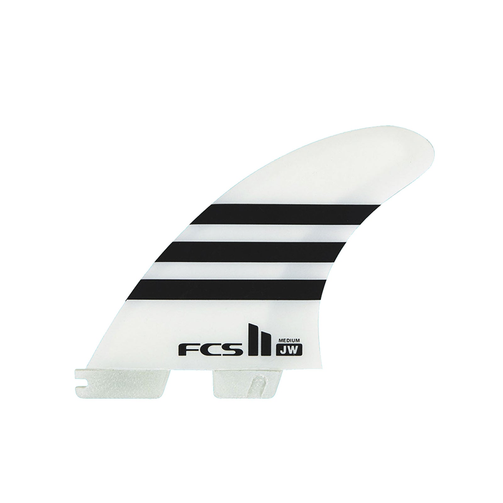 FCS II Julian Wilson Performance Core Tri Surfboard Fins - Medium/White