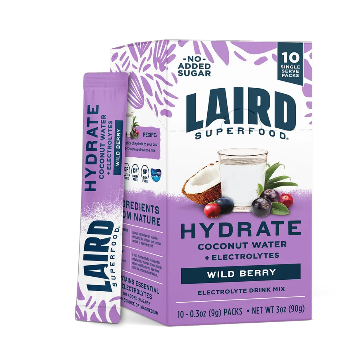Laird Superfood Hydrate Wild Berry Sticks - 0.4oz