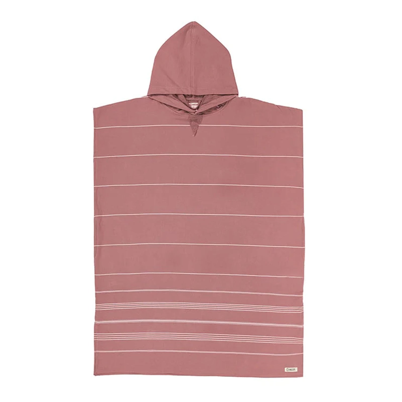 Sand Cloud Classic Stripe Hooded Poncho - Withered Rose