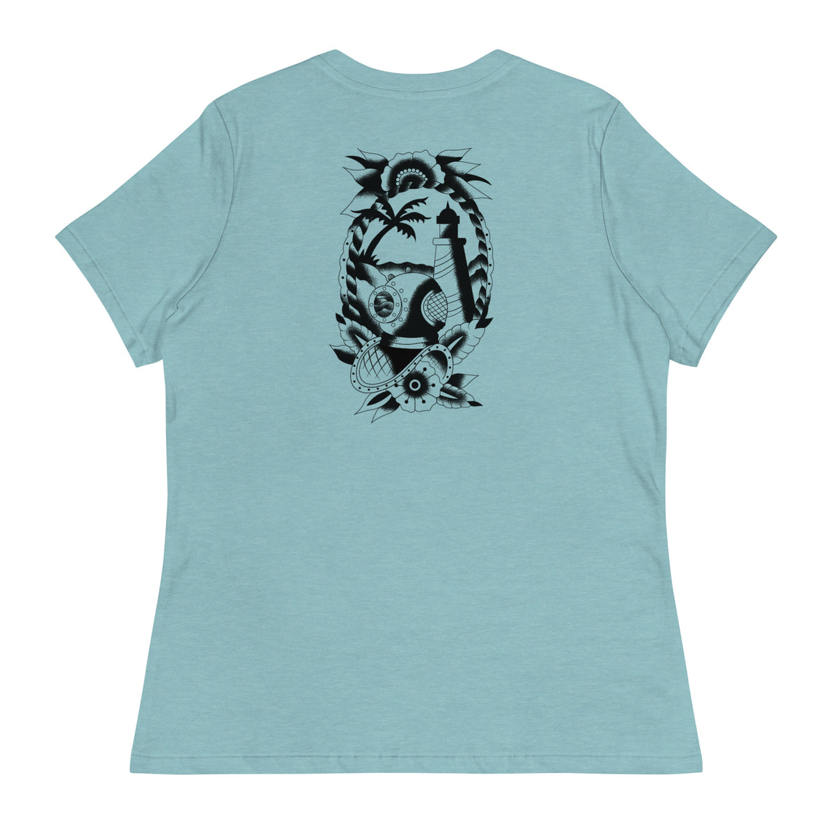 Surf Station x Darby Moore Sailor Tat Black Women's Relaxed T-Shirt