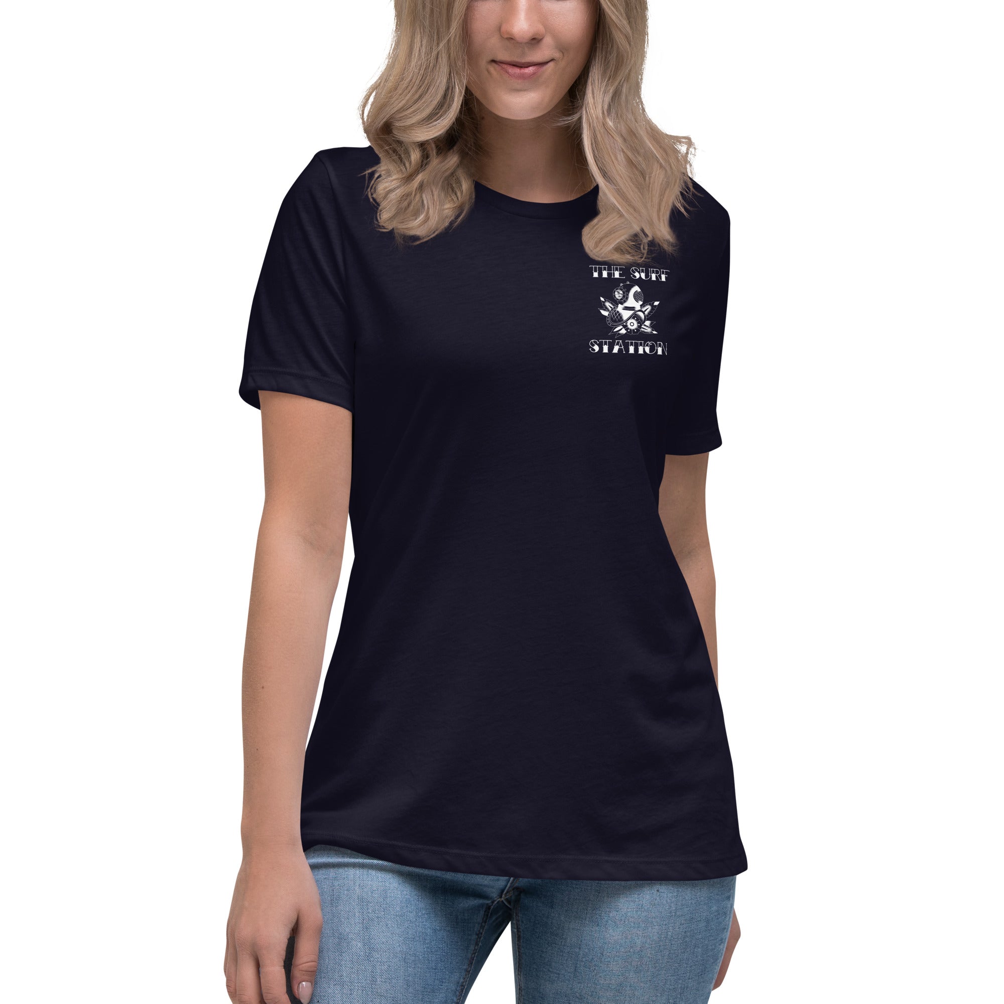 Surf Station x Darby Moore Sailor Tat White Women's Relaxed T-Shirt