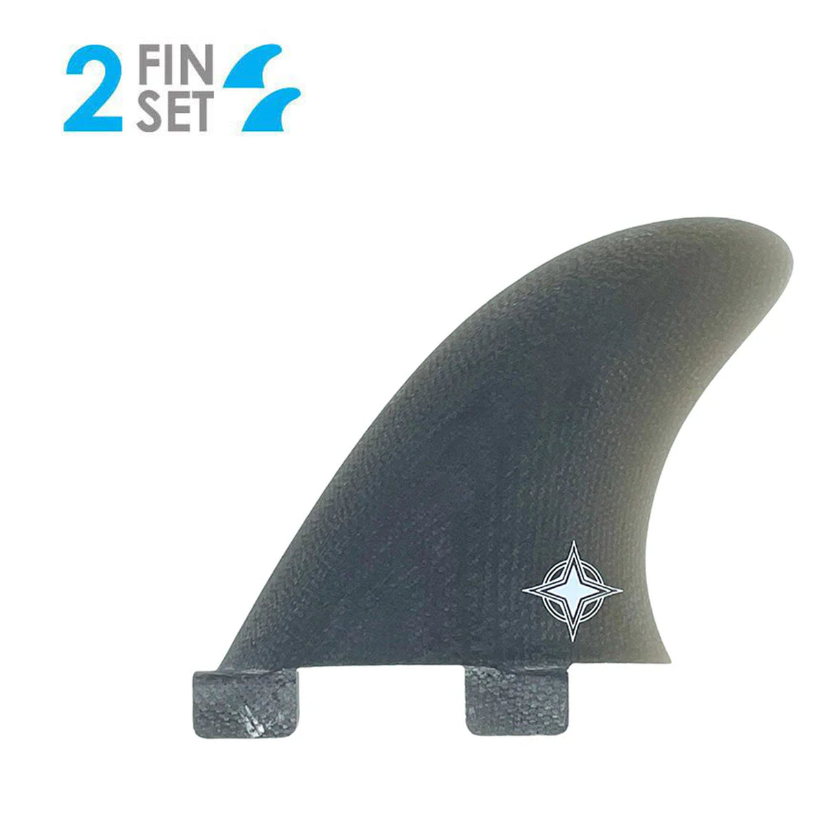 True Ames Wayne Rich Side Bite Futures Fin Set - 3.4"/Smoke