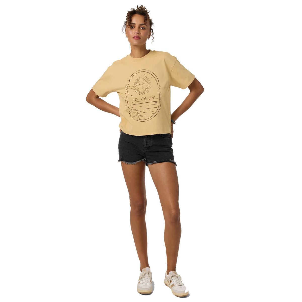 O'Neill Sun Shell Easy Women's S/S T-Shirt - Warm Sand