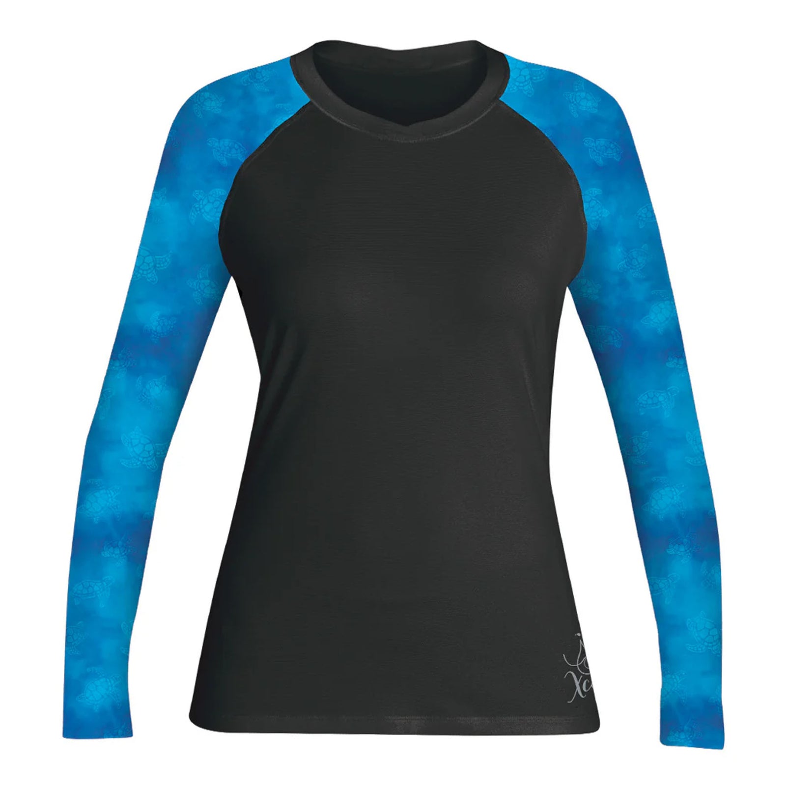 Xcel Water Inspired VentX Relaxed Fit Women's L/S Rashguard - Black/Honu Print