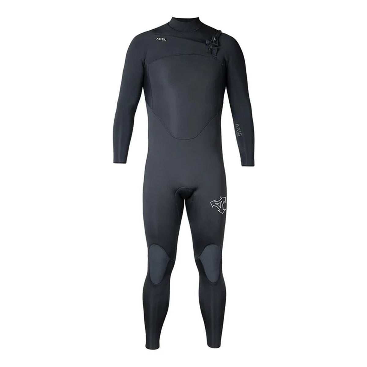 Xcel Axis 3/2mm Chest-Zip Men's L/S Fullsuit Wetsuit - Black