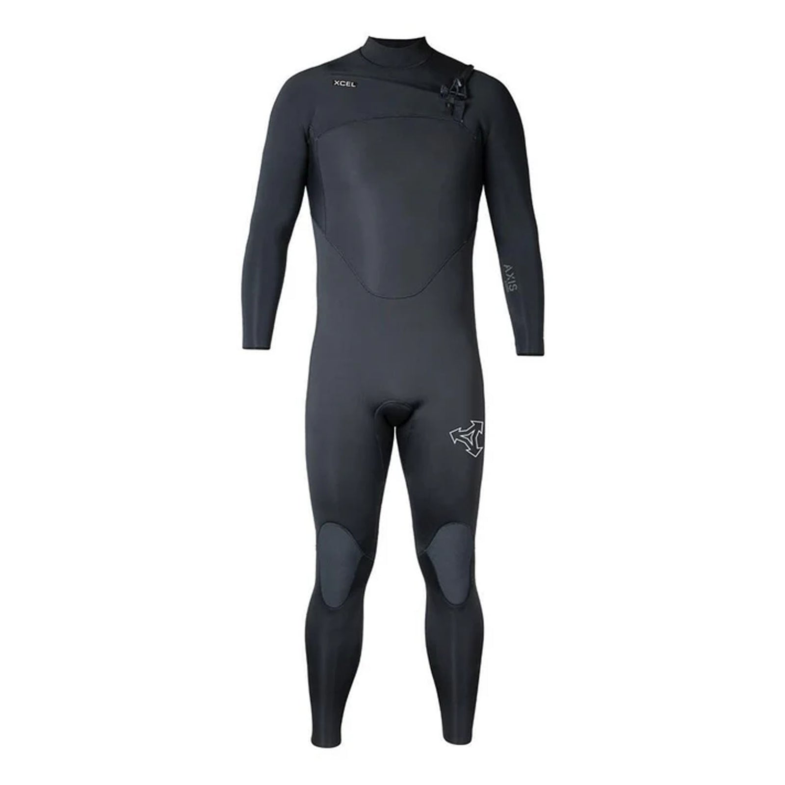 Xcel Axis 3/2mm Chest-Zip Men's L/S Fullsuit Wetsuit - Black