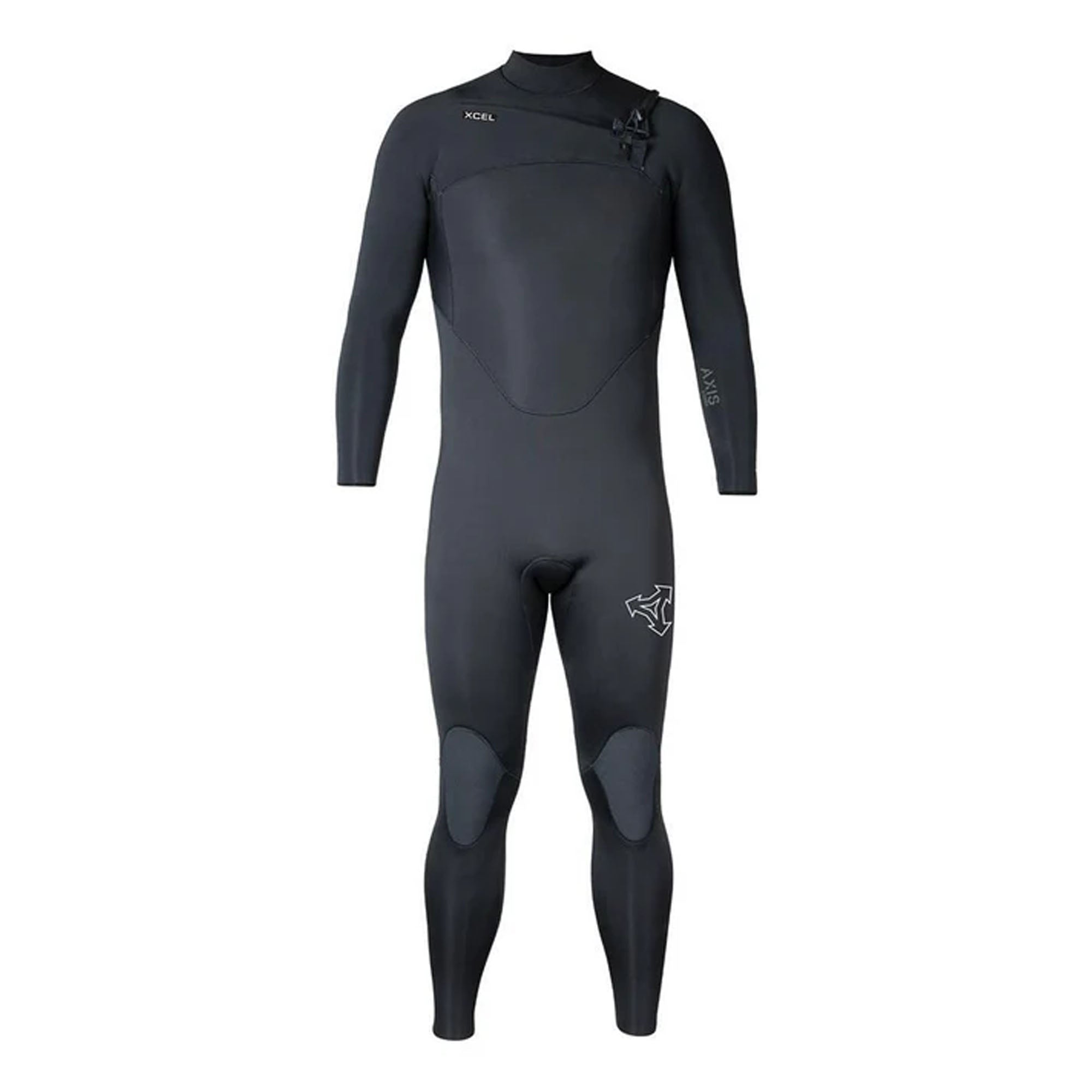 Xcel Axis 3/2mm Chest-Zip Men's L/S Fullsuit Wetsuit - Black