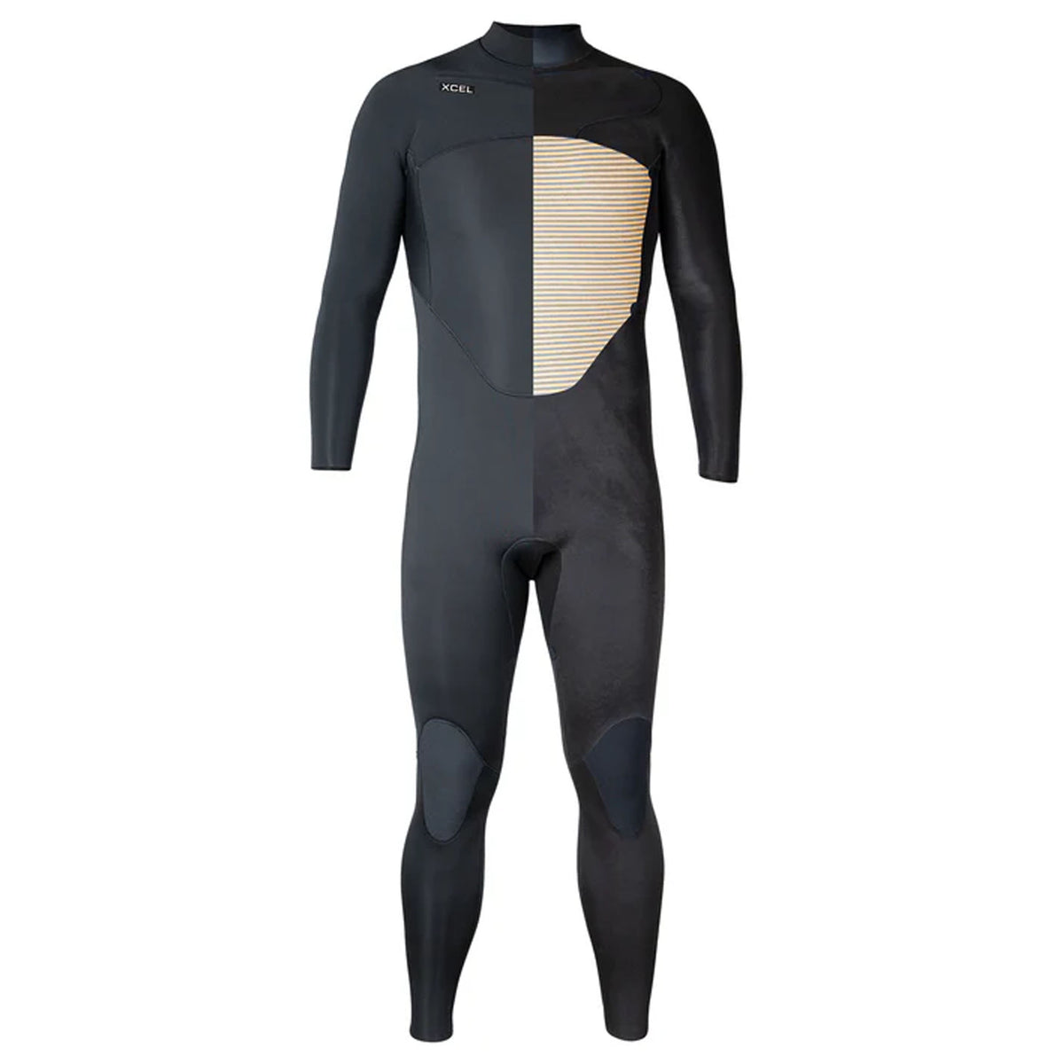 Xcel Axis 3/2mm Chest-Zip Men's L/S Fullsuit Wetsuit - Black