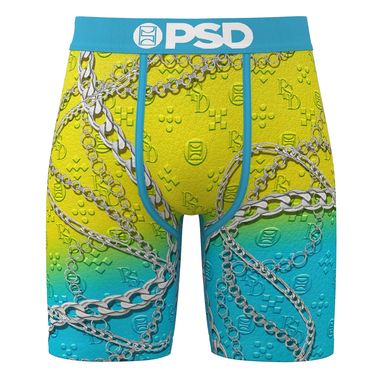 PSD Fresh Lux Men's Underwear - Yellow/Sky Blue