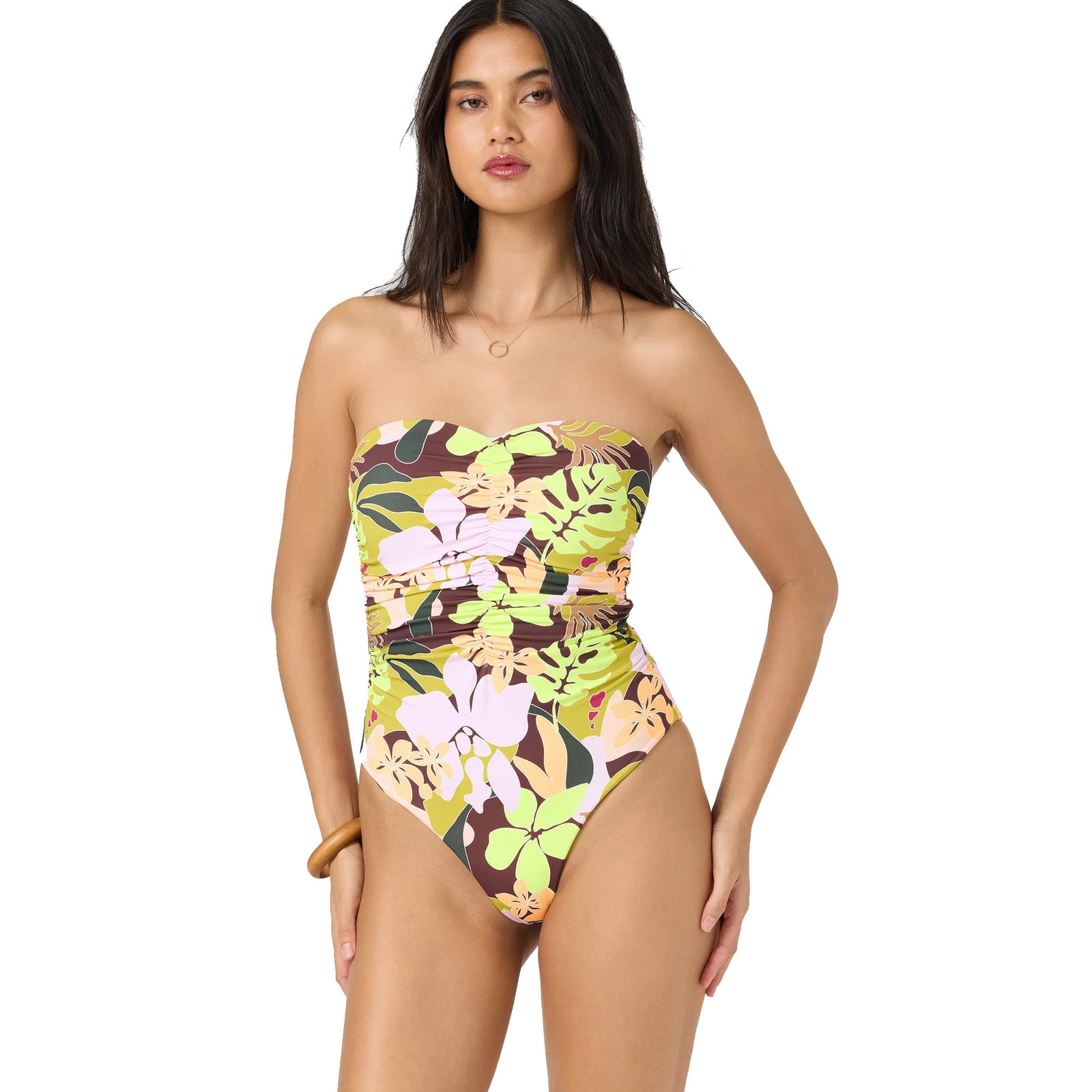 O'Neill Leah Tropical Geo Ubud One-Piece Women's Swimsuit - Multi Color