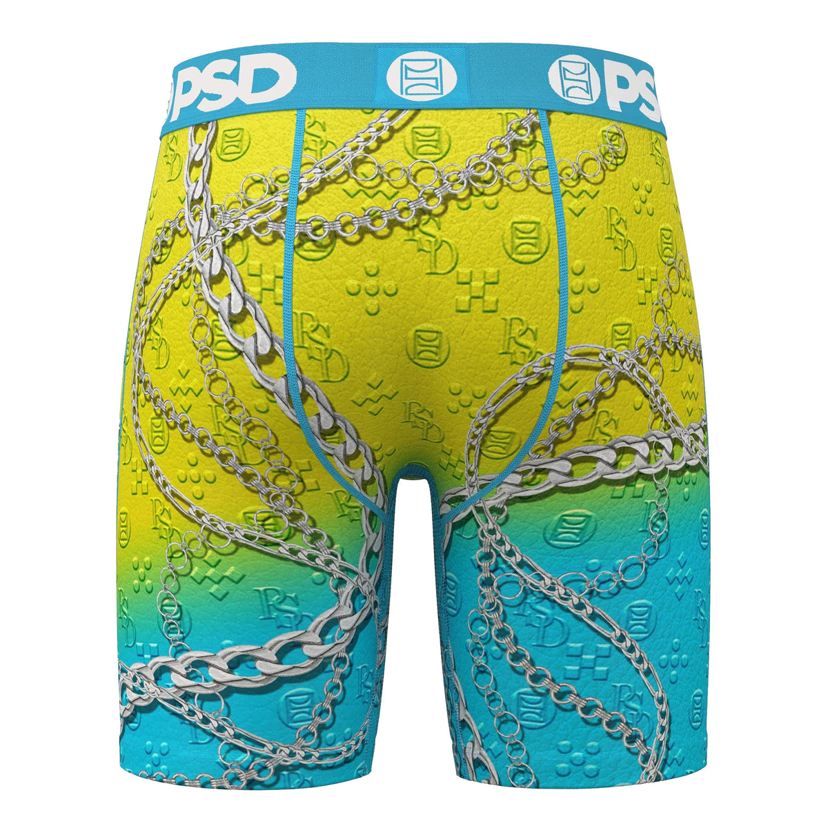 PSD Fresh Lux Men's Underwear - Yellow/Sky Blue