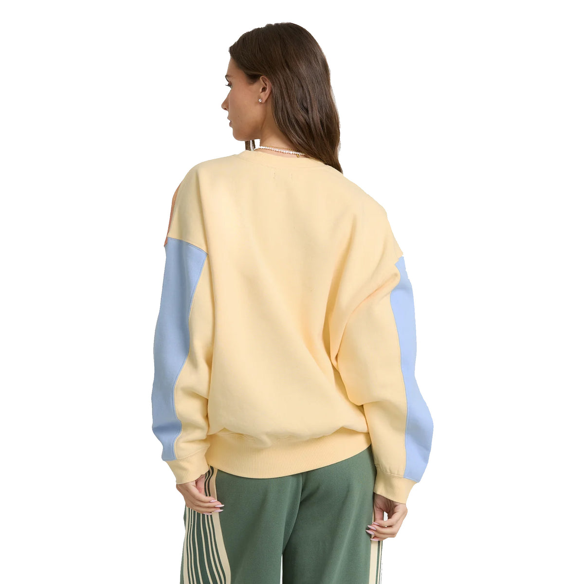 Billabong Surf Club Kendal Crewneck Women's L/S Sweatshirt - Light Yellow